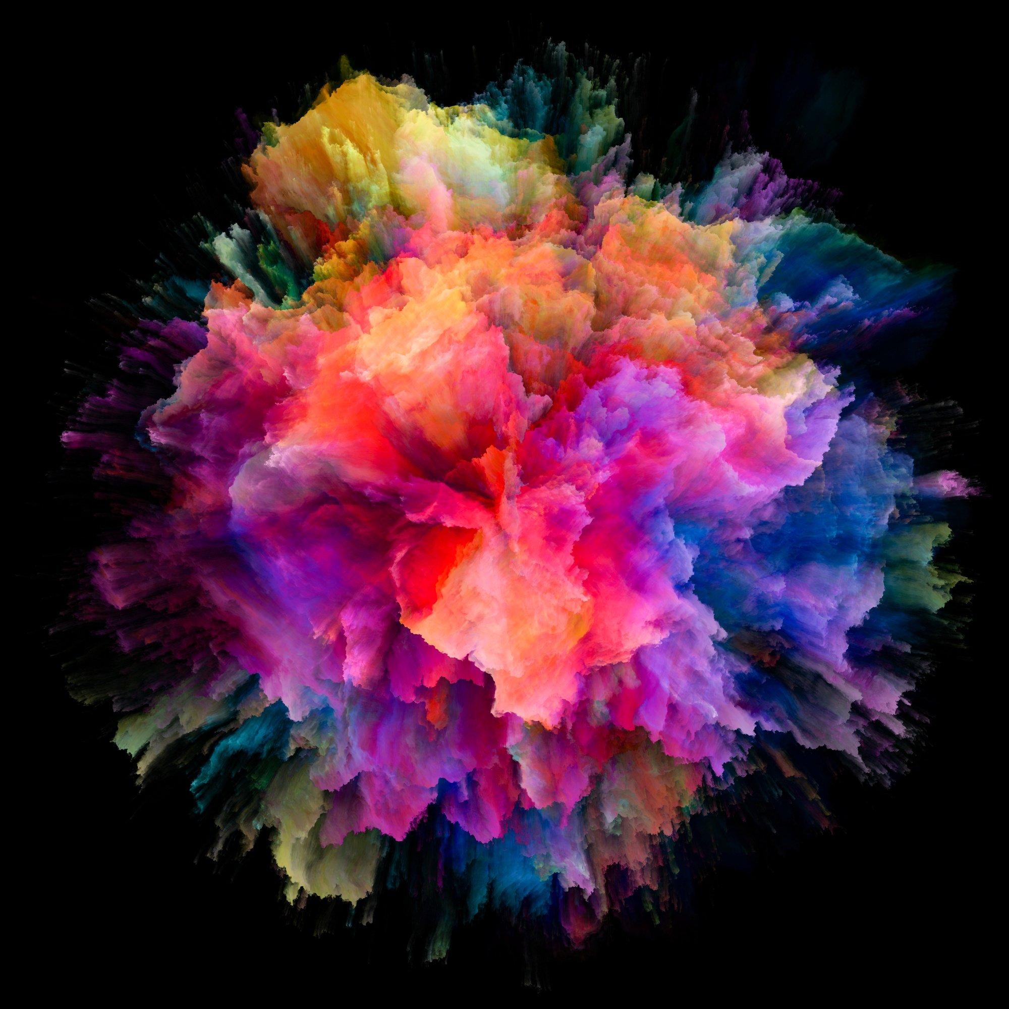 Vibrant Color Splash Explosion